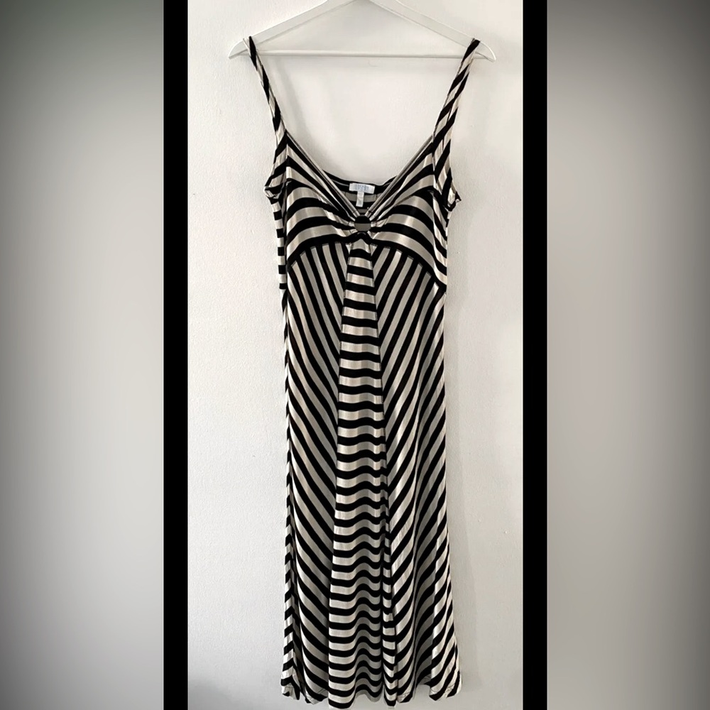 Escada Sport Black White Striped Dress